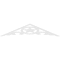 Ekena Millwork Pitch Austin Architectural Grade PVC Gable Pediment, 48"W x 10"H x 1"P (5/12) GPP048X010X100AUS - alternate 2